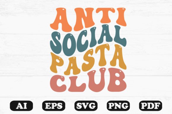 Anti-Social Pasta Club Retro Wavy SVG Review for Real Projects