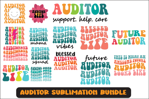 Auditor Svg Sublimation Design Bundle