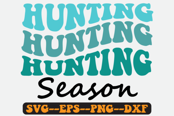 Hunting Season Groovy Retro SVG Design