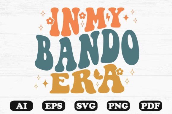In My Bando Era Retro Wavy Svg T-shirt
