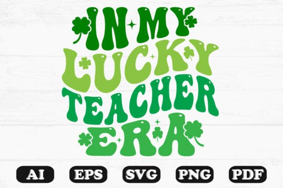 In My Lucky Teacher Era Retro Wavy SVG Review