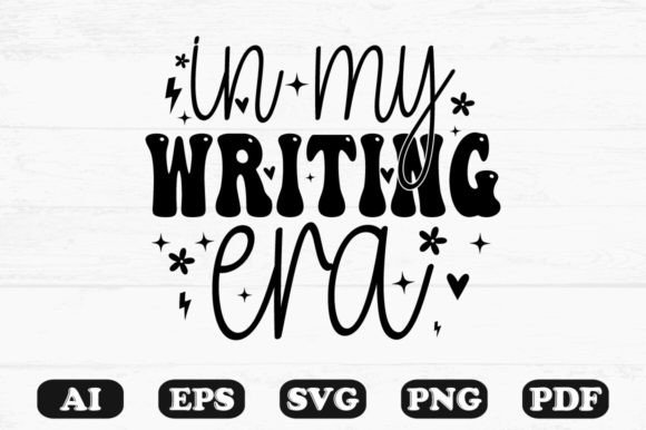 In My Writing Era Retro Wavy SVG T-Shirt Design Review
