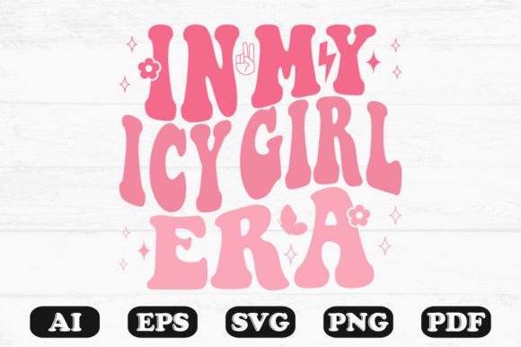 N My Icy Girl Era Retro Wavy Svg T-shirt