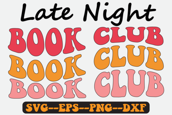 Review of Late Night Book Club Groovy Retro SVG for Embroidery Projects